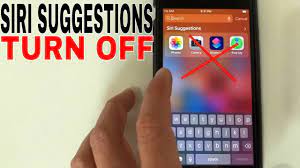 How To Turn Off Siri Suggestions